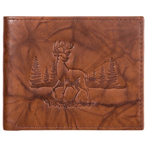 redhead leather|RedHead Deer Embossed Leather Billfold Wallet .